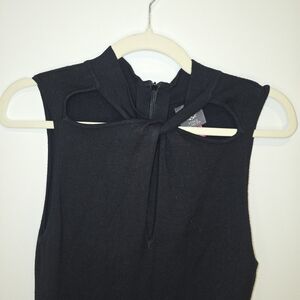 Vince Camuto Black Cutout Long Sweater Dress Size 10 Nwt